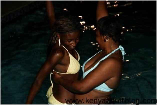Nairobi Lesbian Pool Party Dancing