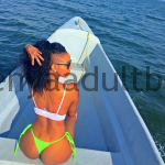 Sexy Photos of Huddah Monroe on a boat