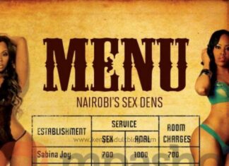 Nairobi Sex Dens Prices Updated