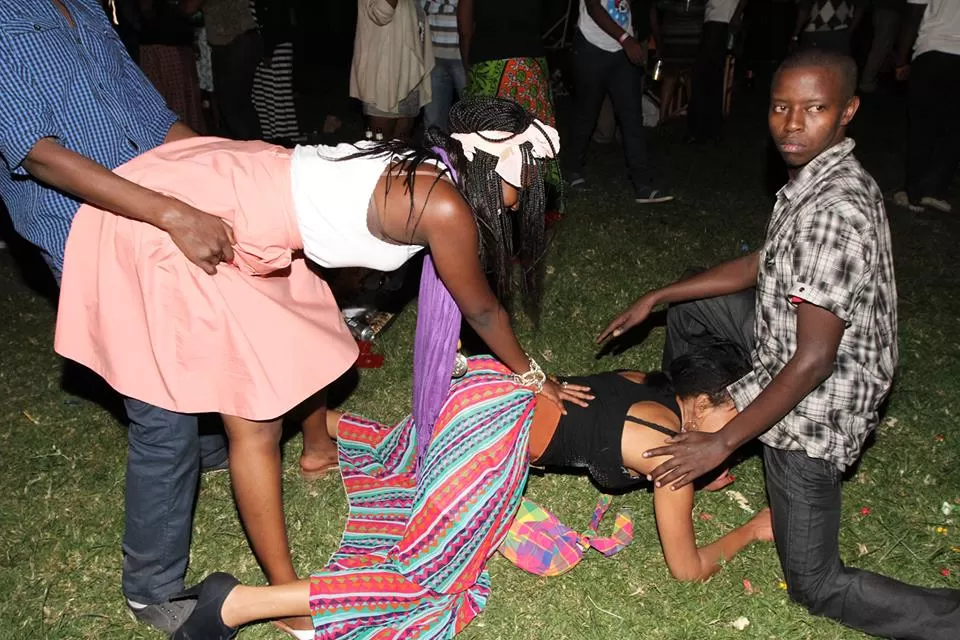 Bendover Dancing in Kenyan Party