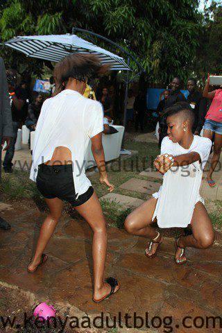 Wet Kenyan Ladies Dancing