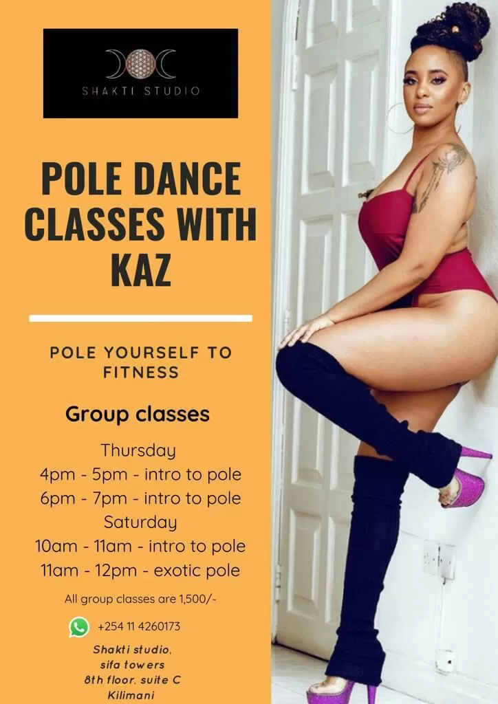 Kaz Lucas Pole Dancing Classes Details Poster
